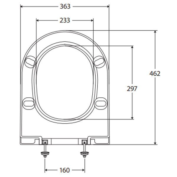 Fienza RAK Moon Toilet Seat