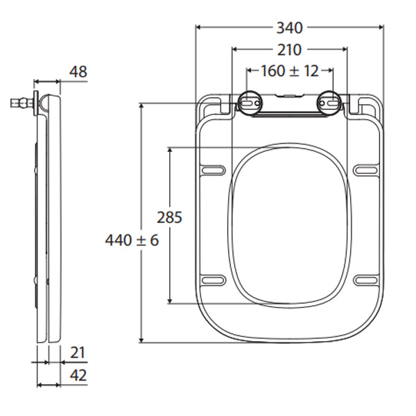 Fienza Metropolitan Toilet Seat