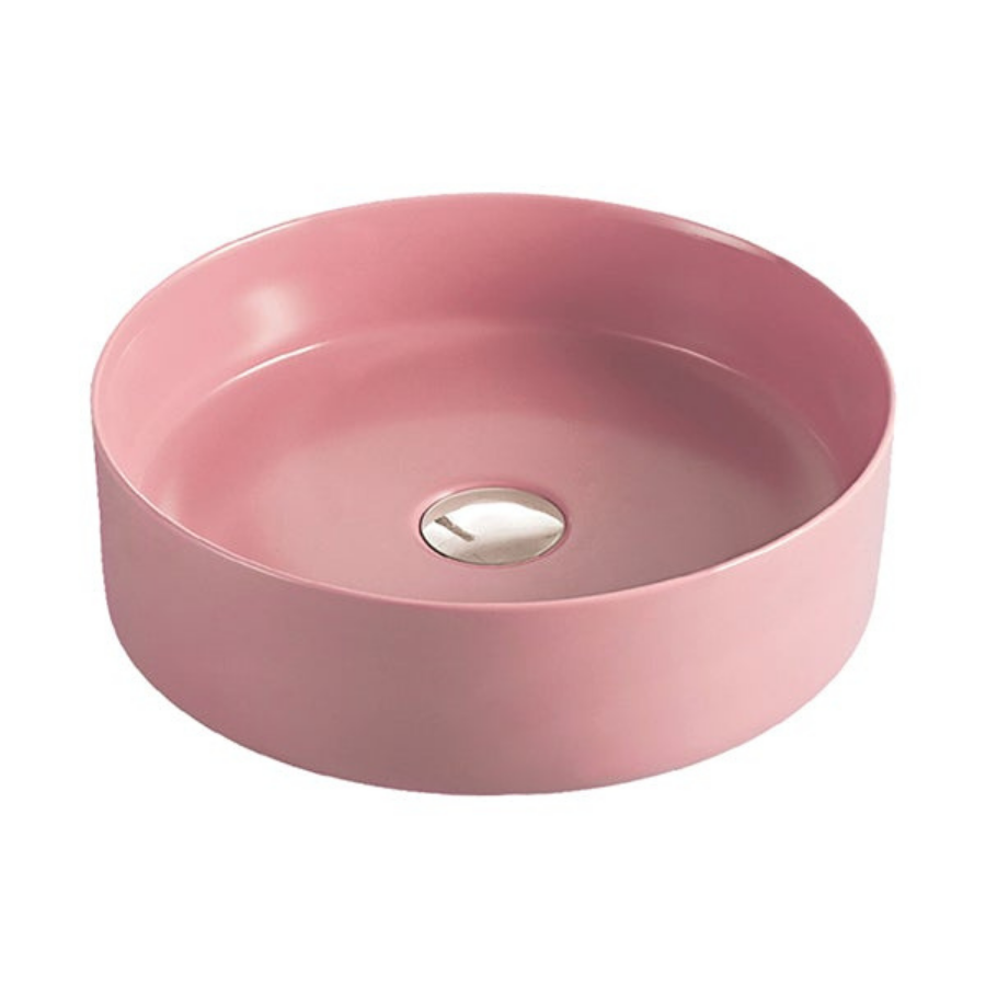 Fienza Reba Matte Pink Above Counter Basin