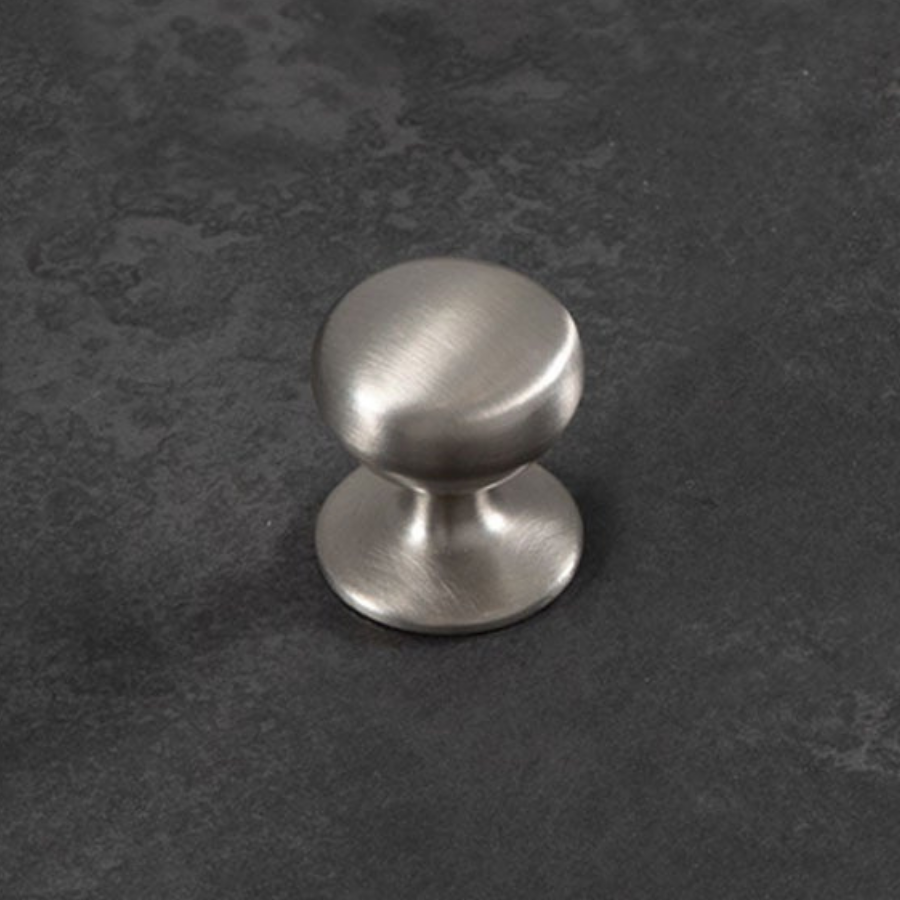 Momo Handles New Hampton Round Knob 32mm Dull Brushed Nickel