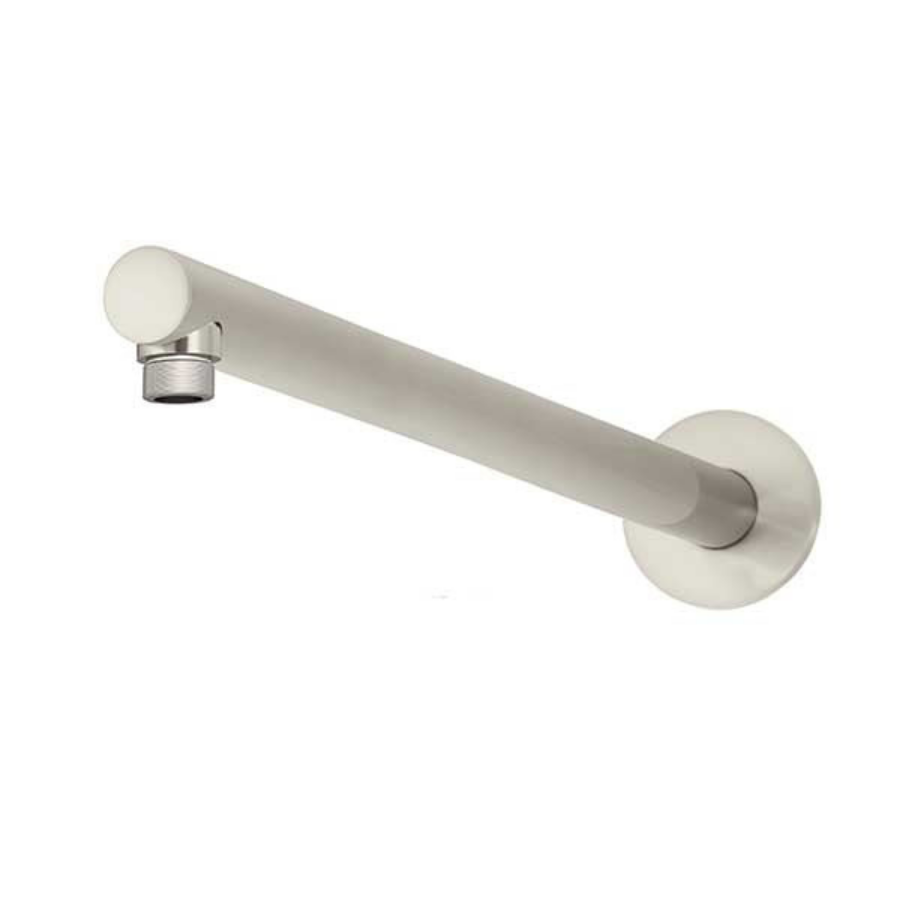 Meir Round Wall Shower Arm 400mm Brushed Nickel