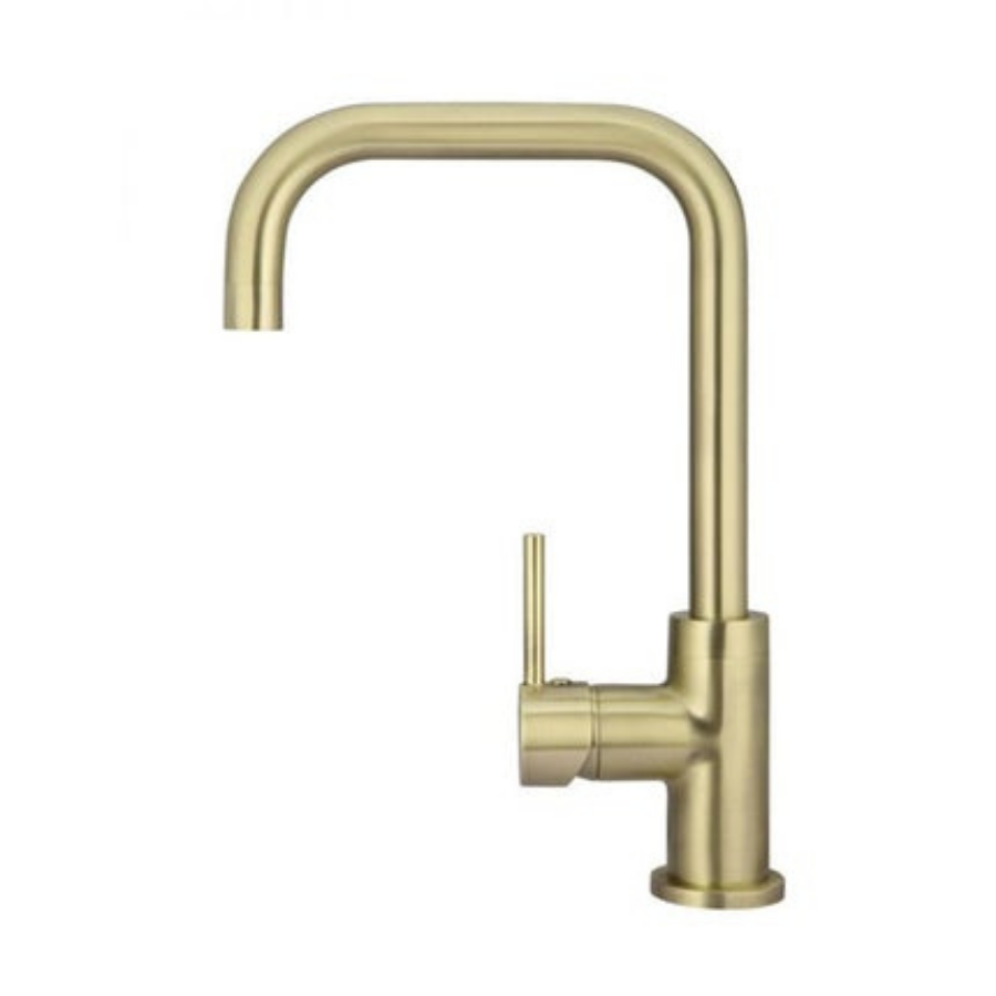 Meir Round Kitchen Mixer - Tiger Bronze