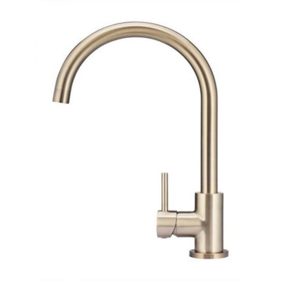 Meir Round Kitchen Mixer - Champagne