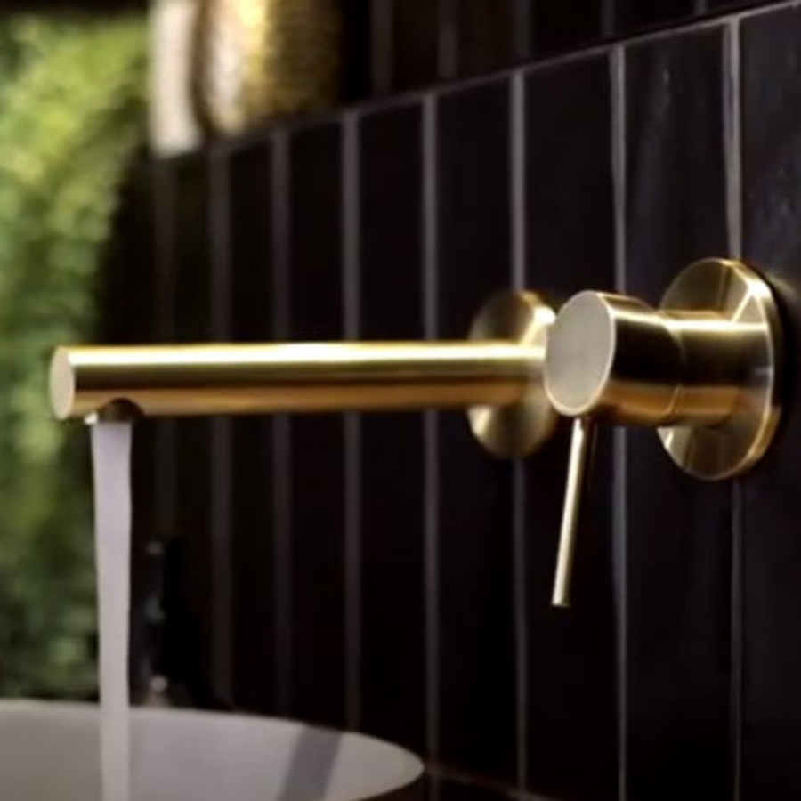 Meir Round Tiger Bronze Wall Mixer