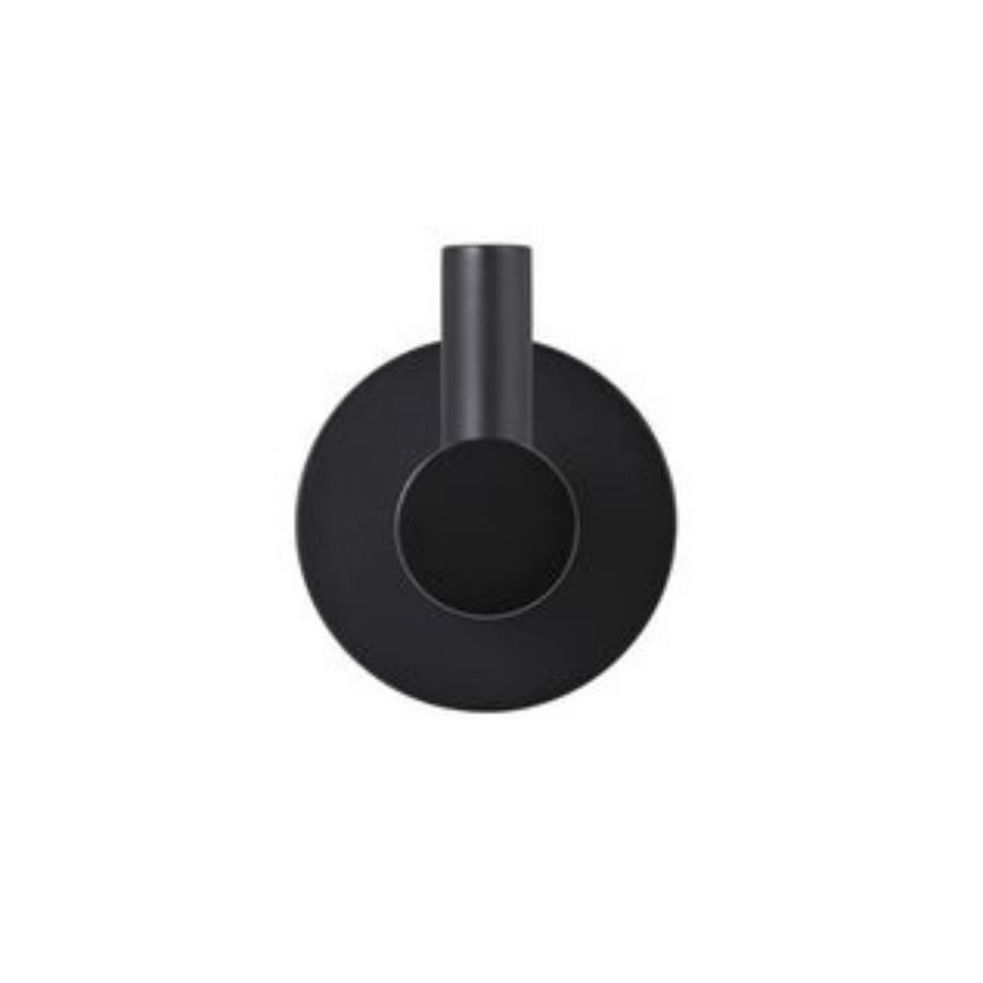 Meir Round Matte Black Robe Hook
