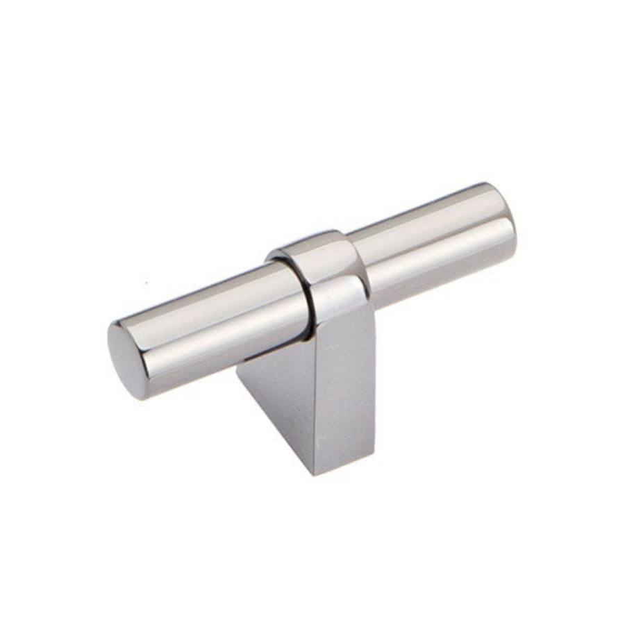 Momo Handles Loreto T Knob 60mm Polished Nickel