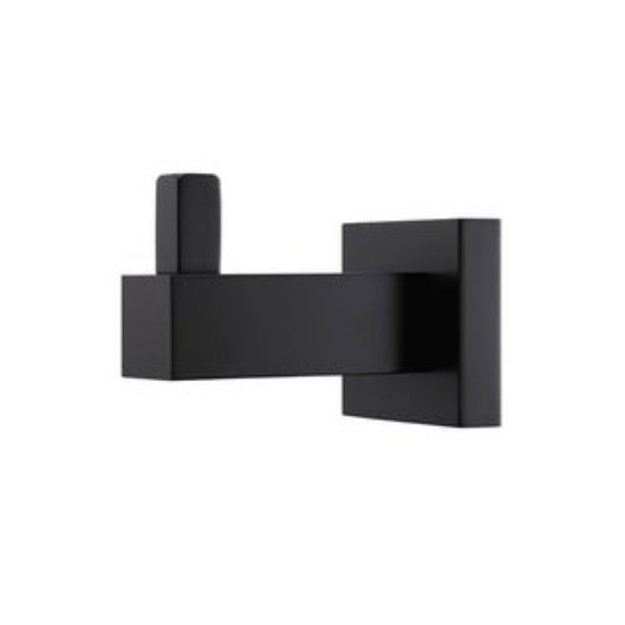 Meir Square Matte Black Robe Hook
