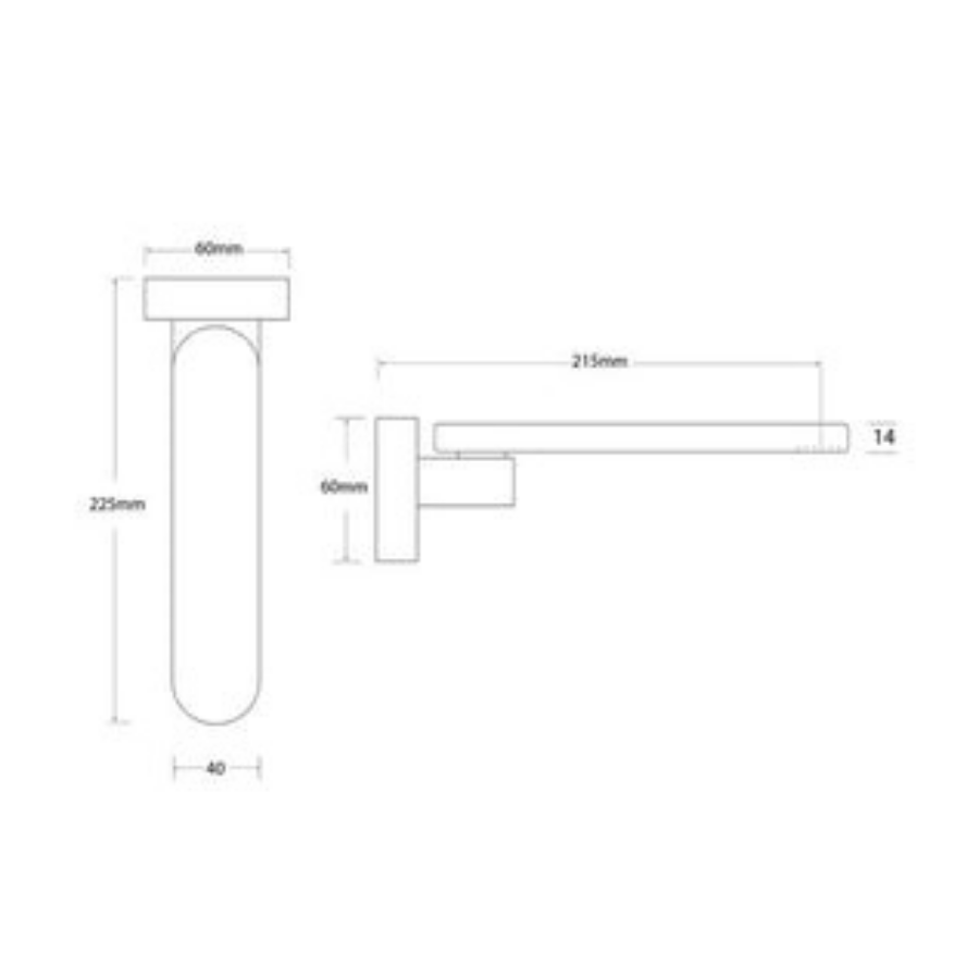 ADP Cosmopolitan Bath Swivel Spout-White/Chrome