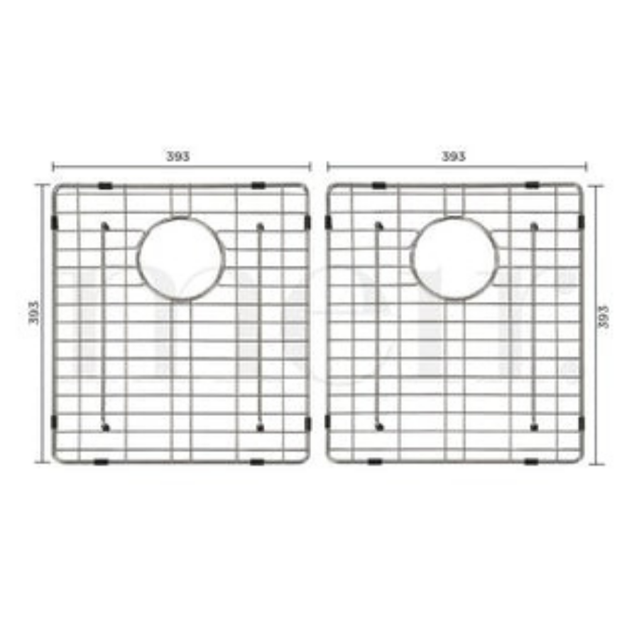 Meir Lavello Double Bowl Protection Sink Grid 860mm
