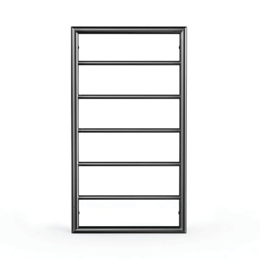 Thermogroup Jeeves Spartan Boxx Heated Towel Rail Satin Black 520mm