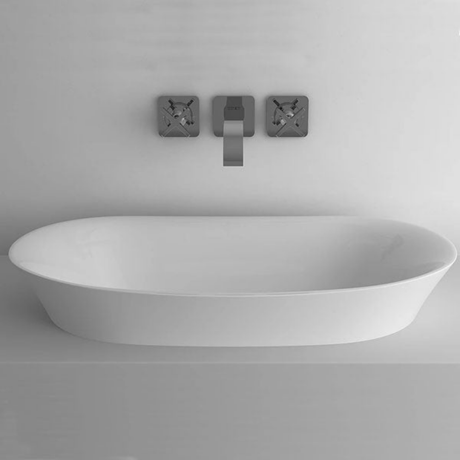 ADP Rise Semi-Inset Basin White