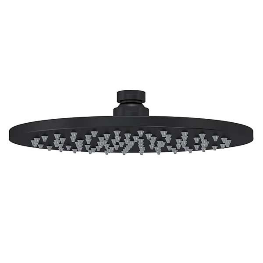 Meir Round Shower Rose 200mm Matte Black