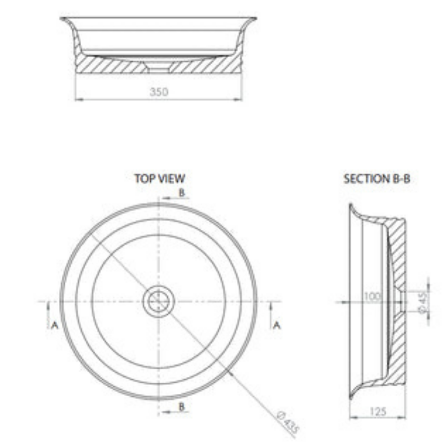 ADP Neptune Above Counter Basin White