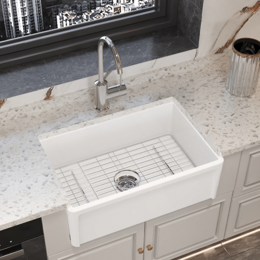 Ceramic SQ Under-mount Sink - Large