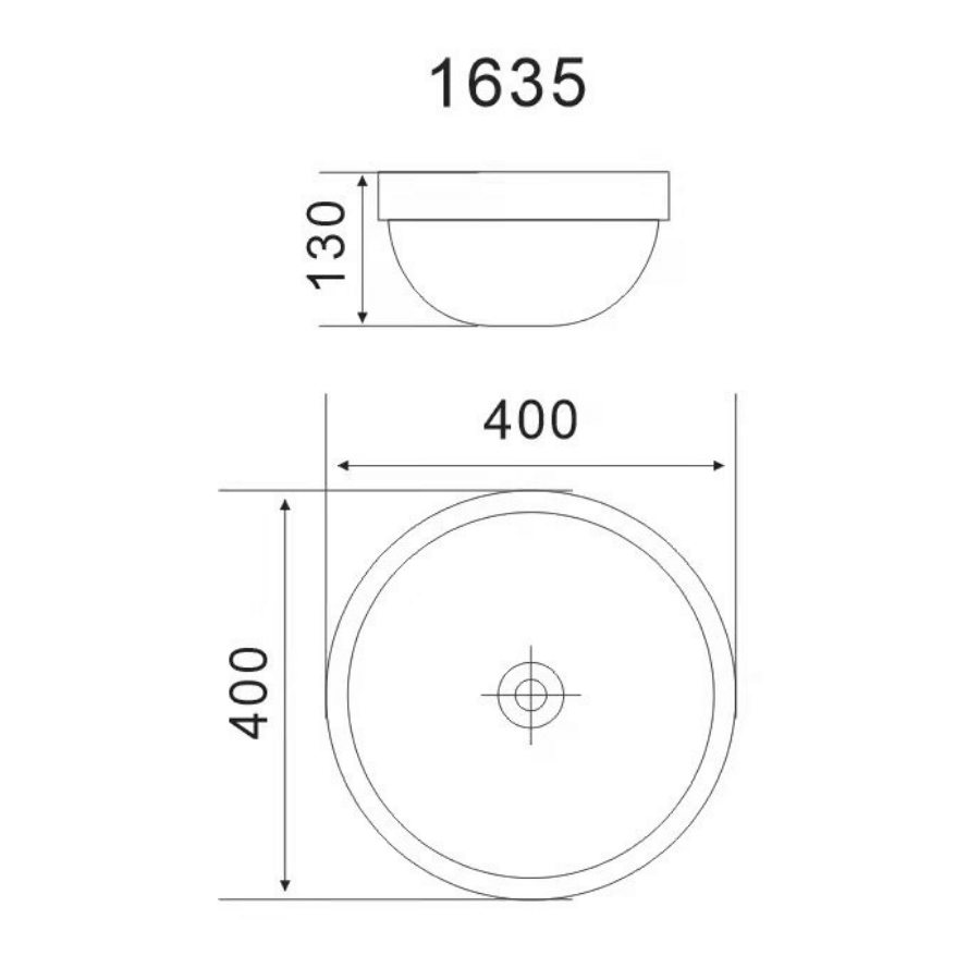 VANITY BASIN – Round Royal Blue