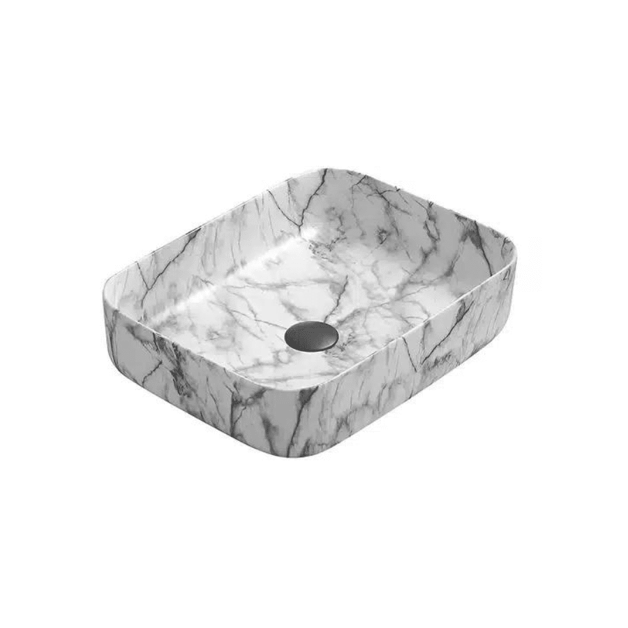 POSEIDON MATTE WHITE PA5039CRA CARRARA FINE CERAMIC BASIN
