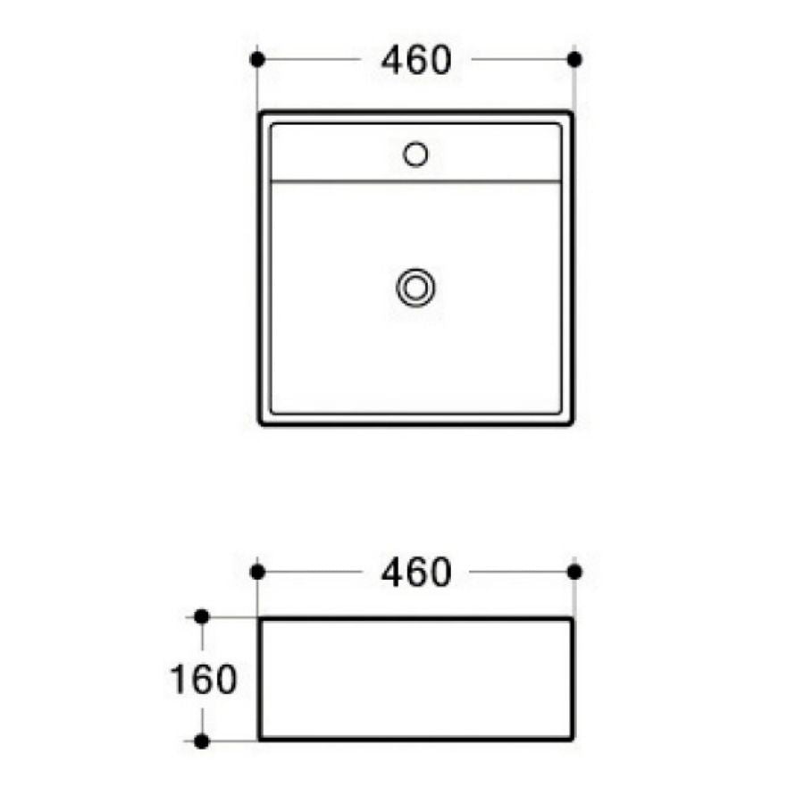 Top Counter Ceramic Basin