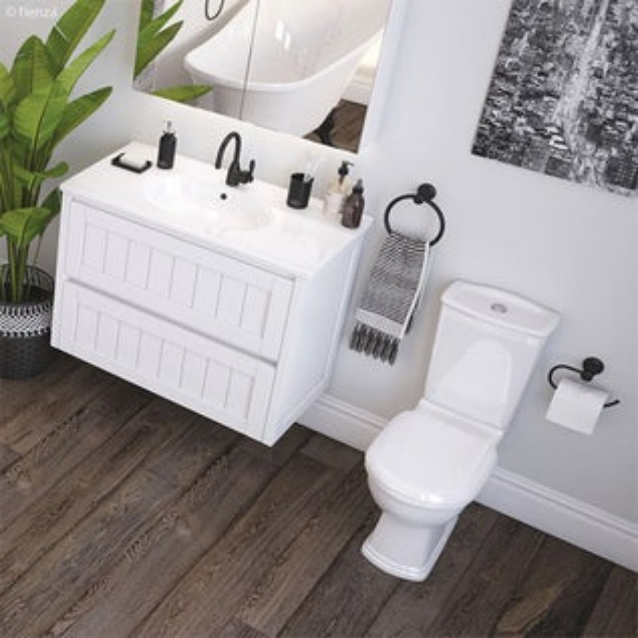 Fienza Eleanor Gooseneck Basin Mixer - Matte Black