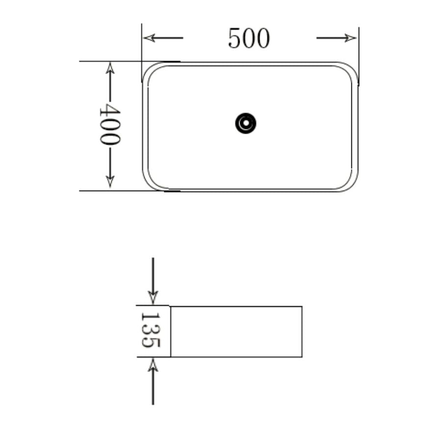 Top Counter Ceramic Basin
