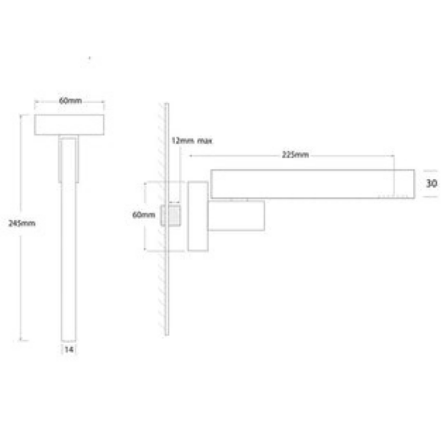 ADP Martini Bath Swivel Spout Chrome