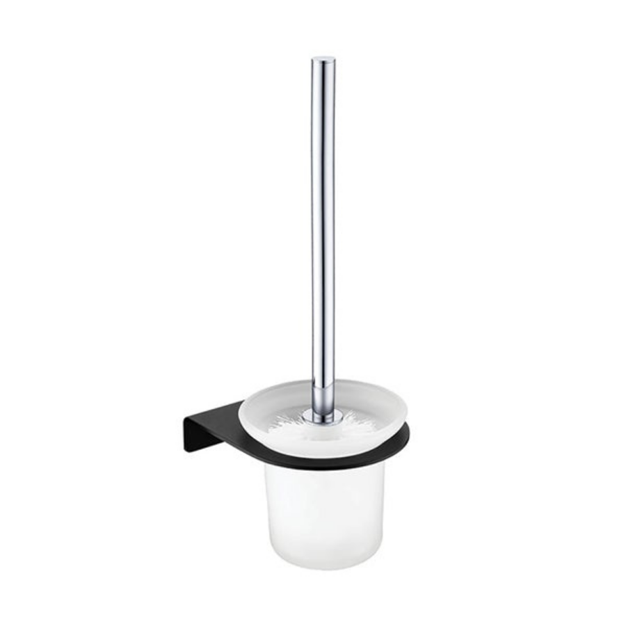 Fienza Lincoln Mixed Finish Toilet Brush & Holder