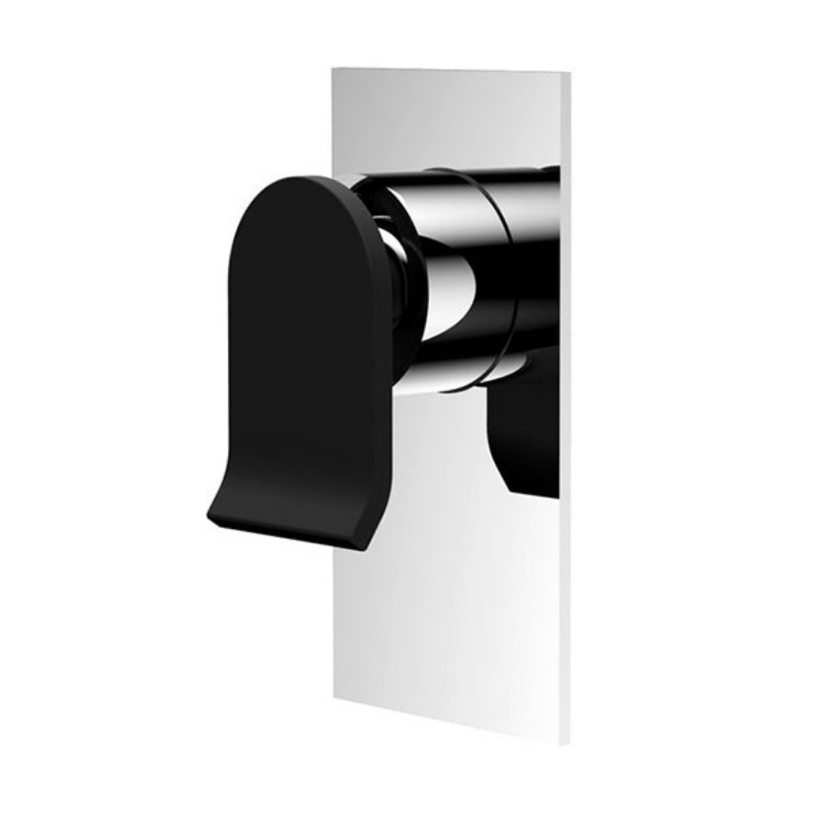 Fienza Lincoln Wall Shower Mixer, Mixed Finish