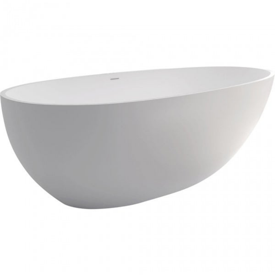 Fienza Bahama Matte White Stone Freestanding Bath 1700mm