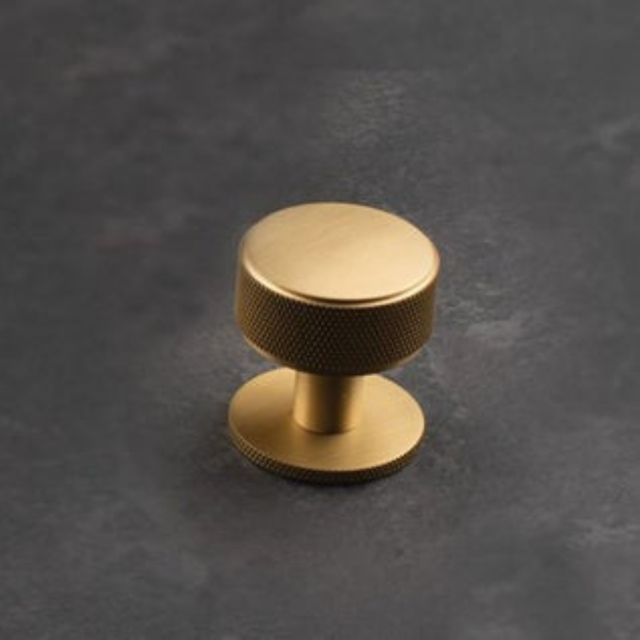 Momo Handles Belgravia Round Knob 35mm Brushed Satin Brass