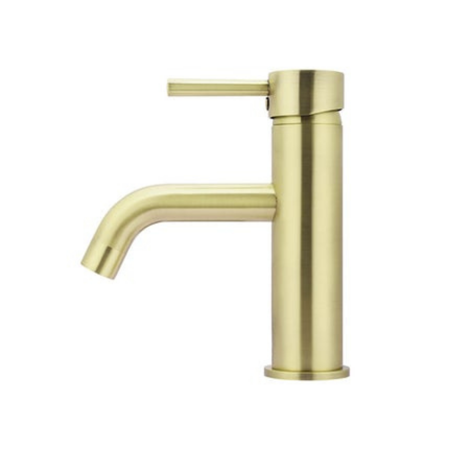 Meir Round Tiger Bronze Basin Mixer with Curved Spout
