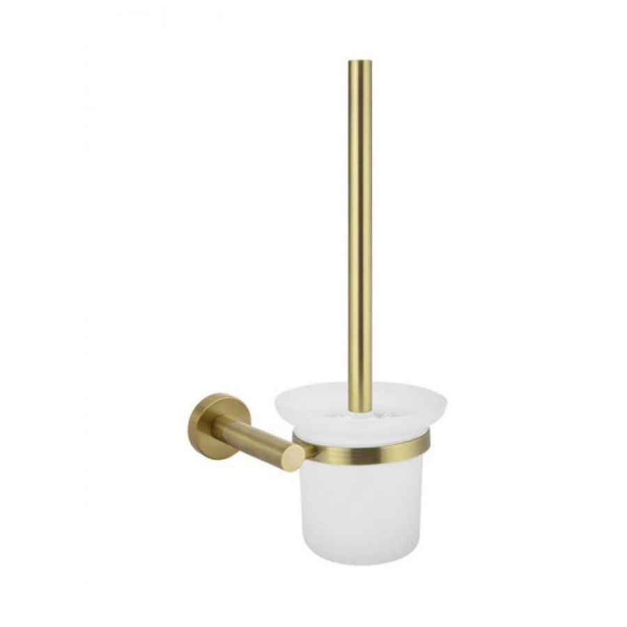 Meir Round Tiger Bronze Toilet Brush and Holder