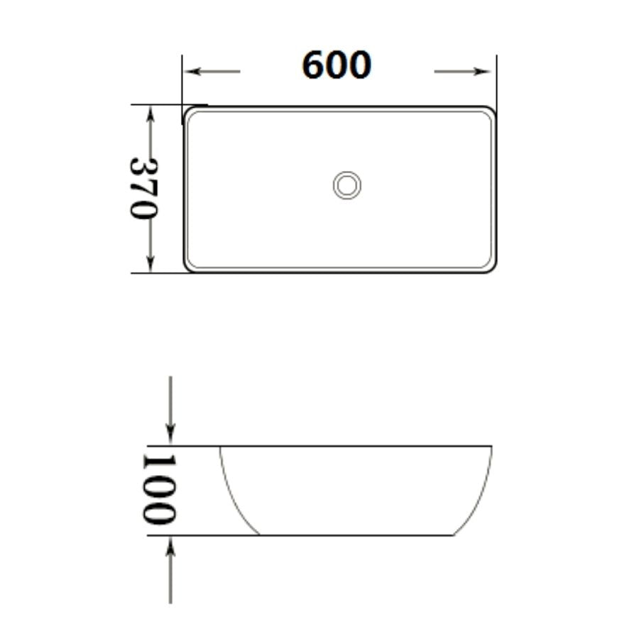 Top Counter Ceramic Basin