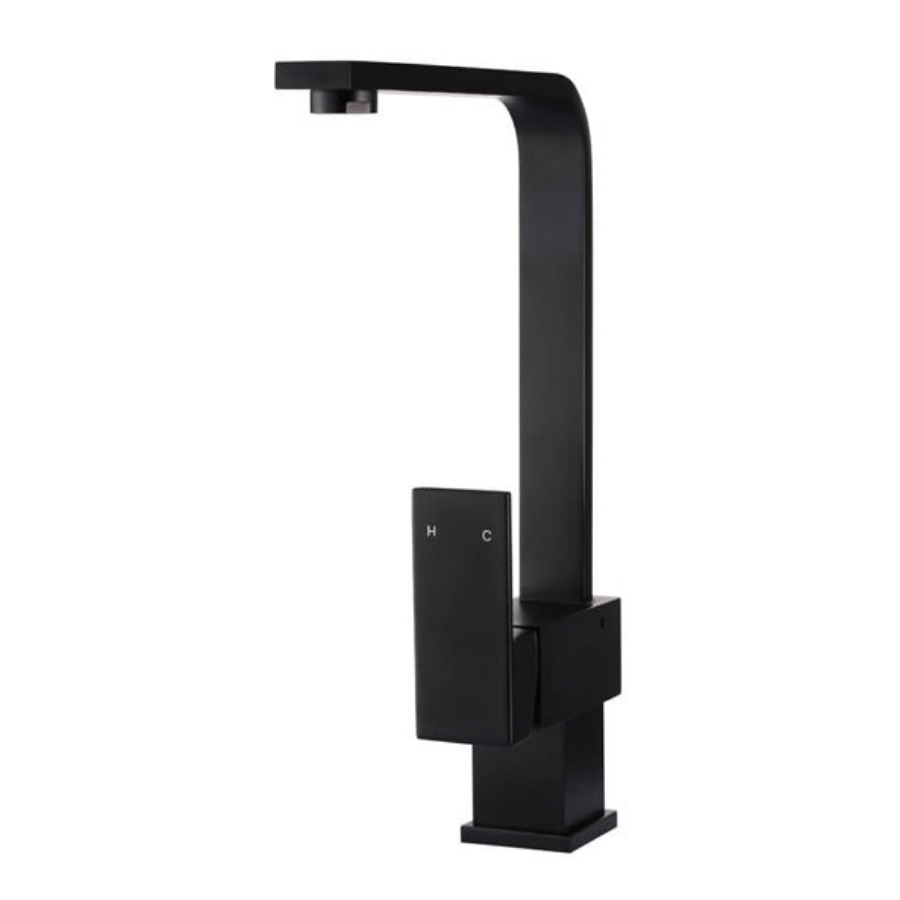 Meir Square Kitchen Mixer - Matte Black