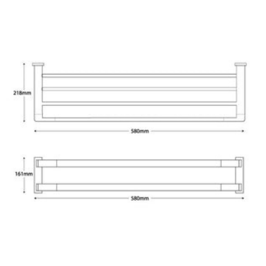 ADP Brooklyn Towel Rack-Matte Black