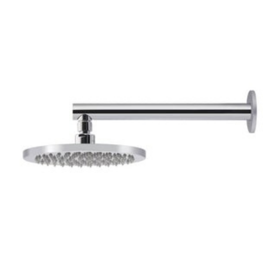 Meir Round Wall Shower 200mm Rose, 400mm Arm - Chrome