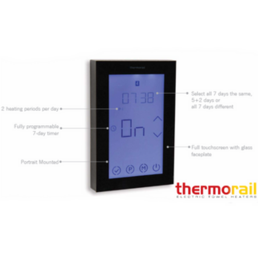 Thermogroup Touch Screen 7 Day Timer - Black