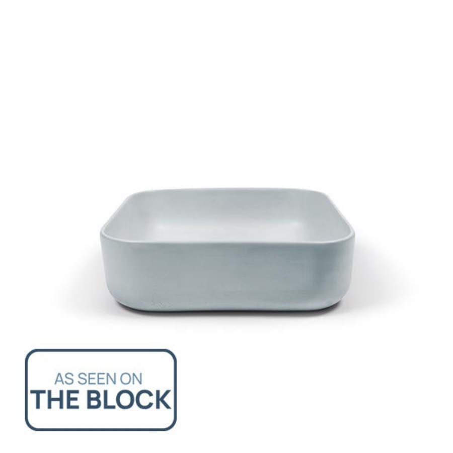 Nood Co Cube Basin Surface Mount Powder Blue