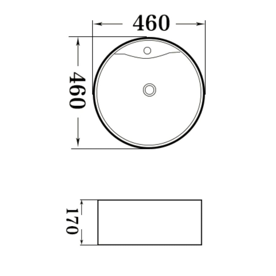 Top Counter Ceramic Basin