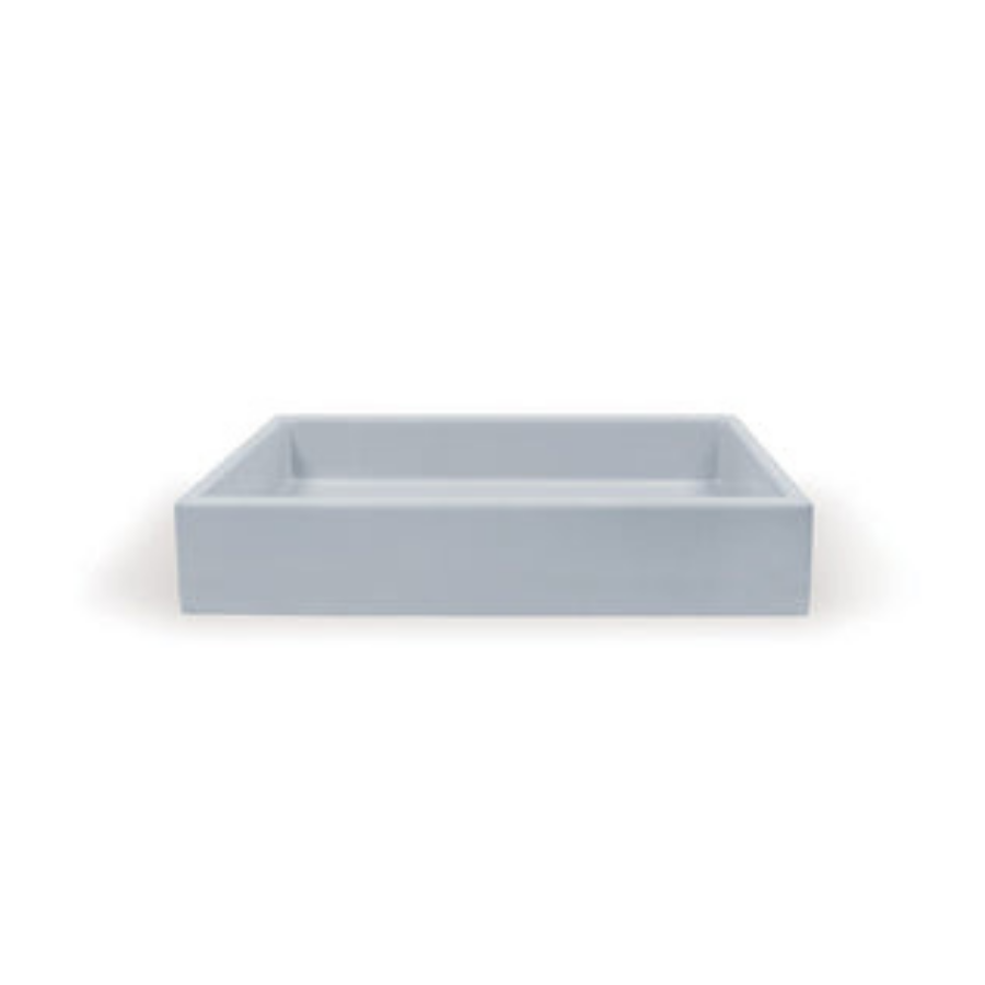 Nood Co Box Basin Wall Hung Mid Tone Grey