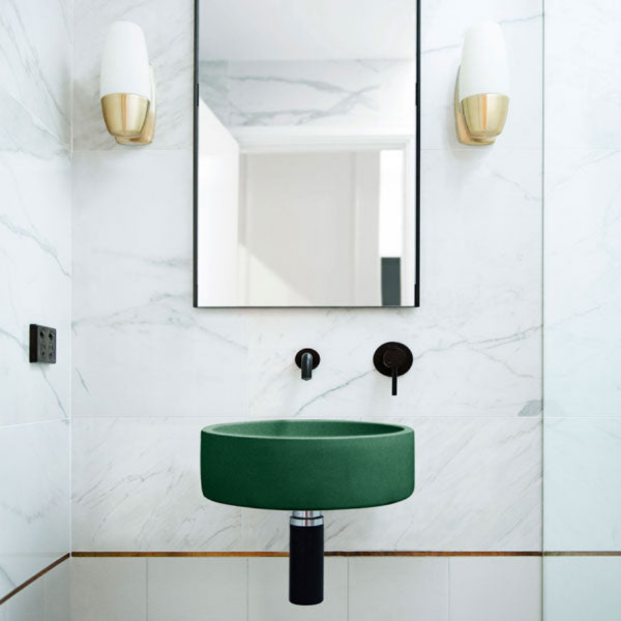 Nood Co Hoop Basin Wall Hung Teal