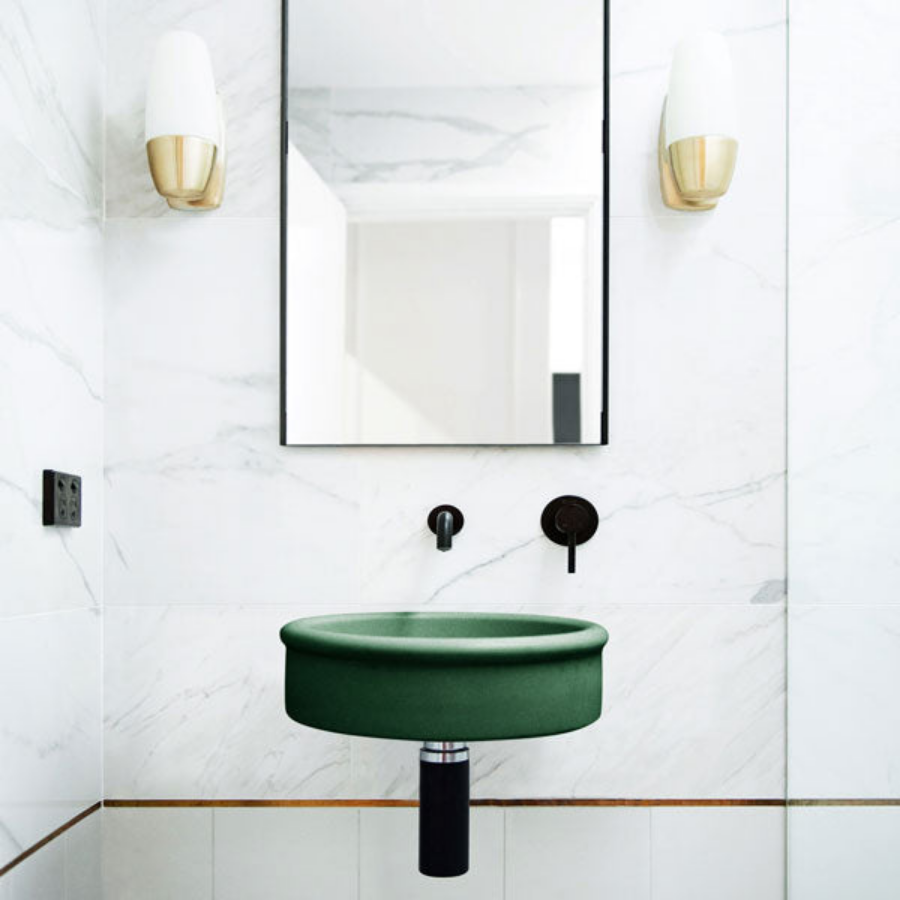 Nood Co Tubb Basin Wall Hung Teal