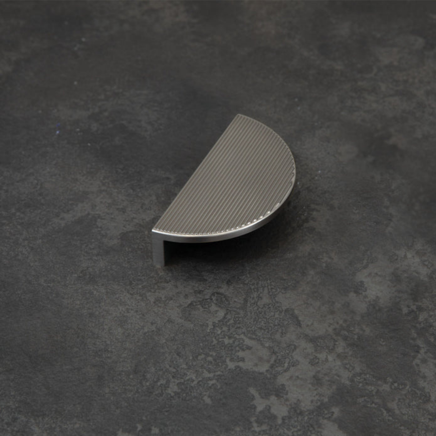 Momo Handles Barrington Eclipse Ribbed Dull Brushed Nickel