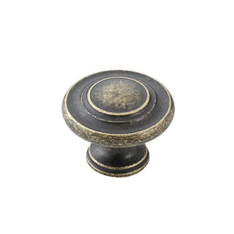 Momo Handles Florencia Concentric Knob 33mm Antique Brass