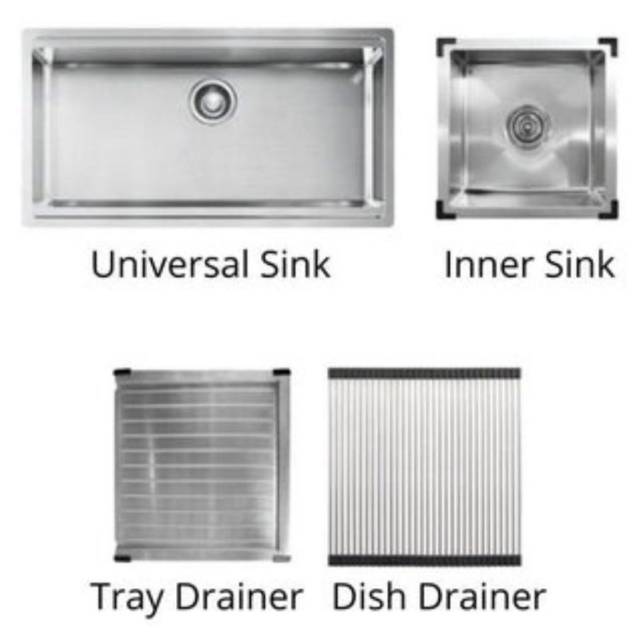 ADP Clovelly Universal 4 Piece Sink Set