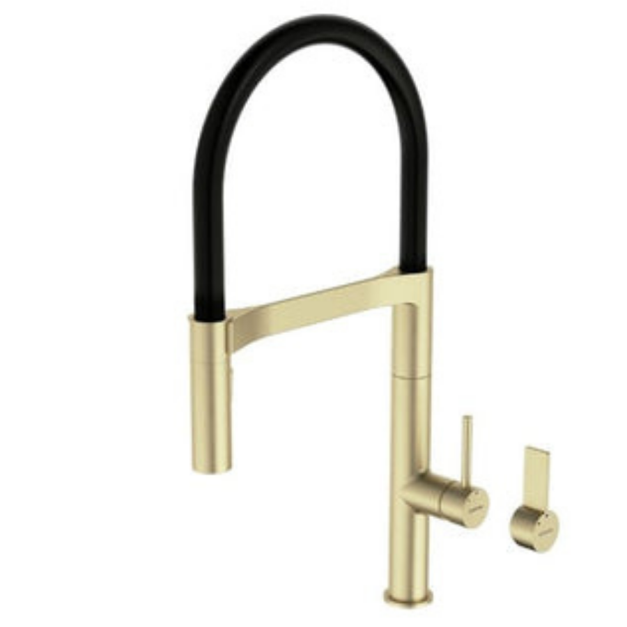 Caroma Vogue Pull Down Sink Mixer - Brushed Brass