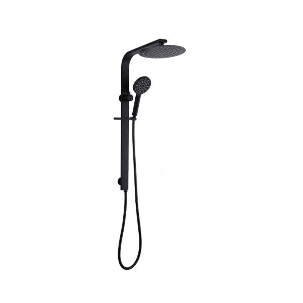 2-in-1 Round Shower Bottom Inlet-101808A-RN-BK : Efficient and Versatile