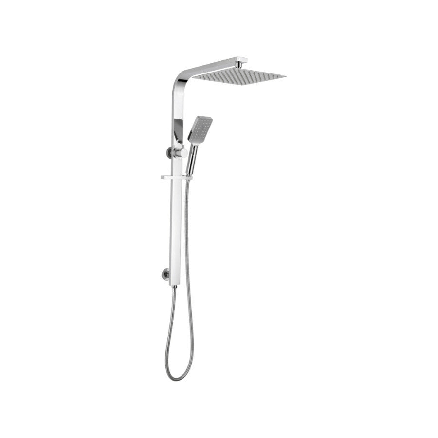 2 In 1 Shower Bottom Inlet Square-101808A-SQ:Modern and Adaptable Shower Fixture