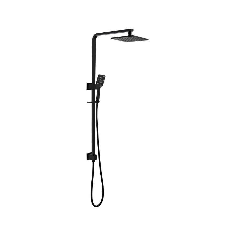 2 In 1 Shower Top Inlet Square-100108-5BK:Modern Elegance