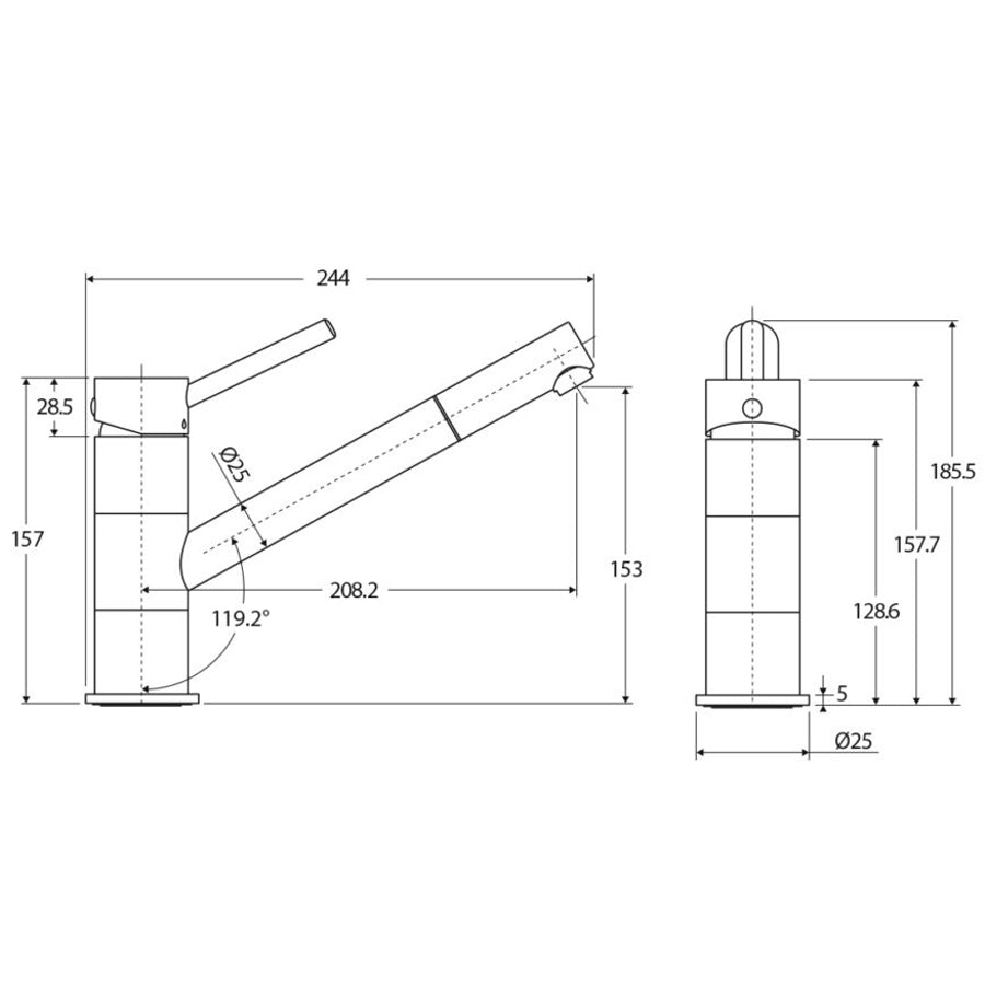 Fienza Isabella Swivel Sink Mixer