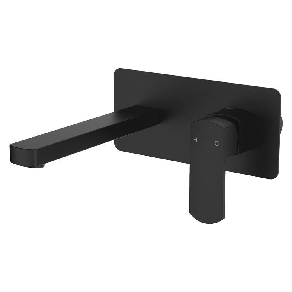 Fienza Koko Wall Mixer With Spout - Matte Black