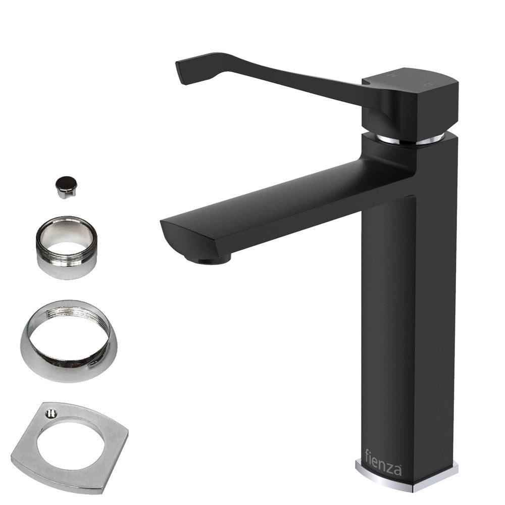 Fienza Koko Care Medium Basin Mixer - Matte Black